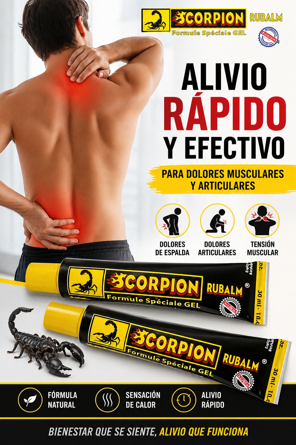 POMADA ALIVIO MUSCULAR - VENENO DE SCORPION